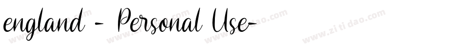 england - Personal Use字体转换